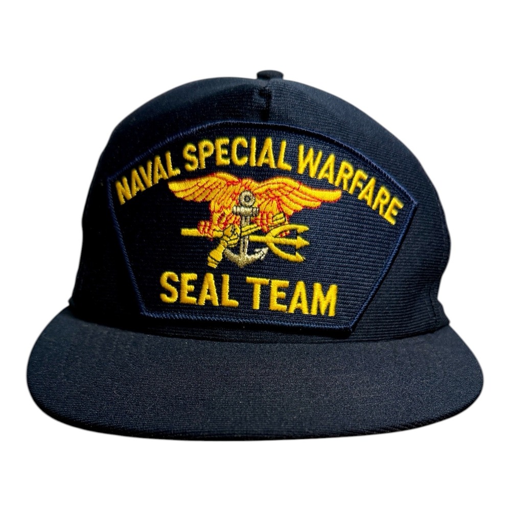 Vintage Eagle Crest Naval Special
Warfare‎ Seal Team Adjustable
SnapBack Hat
